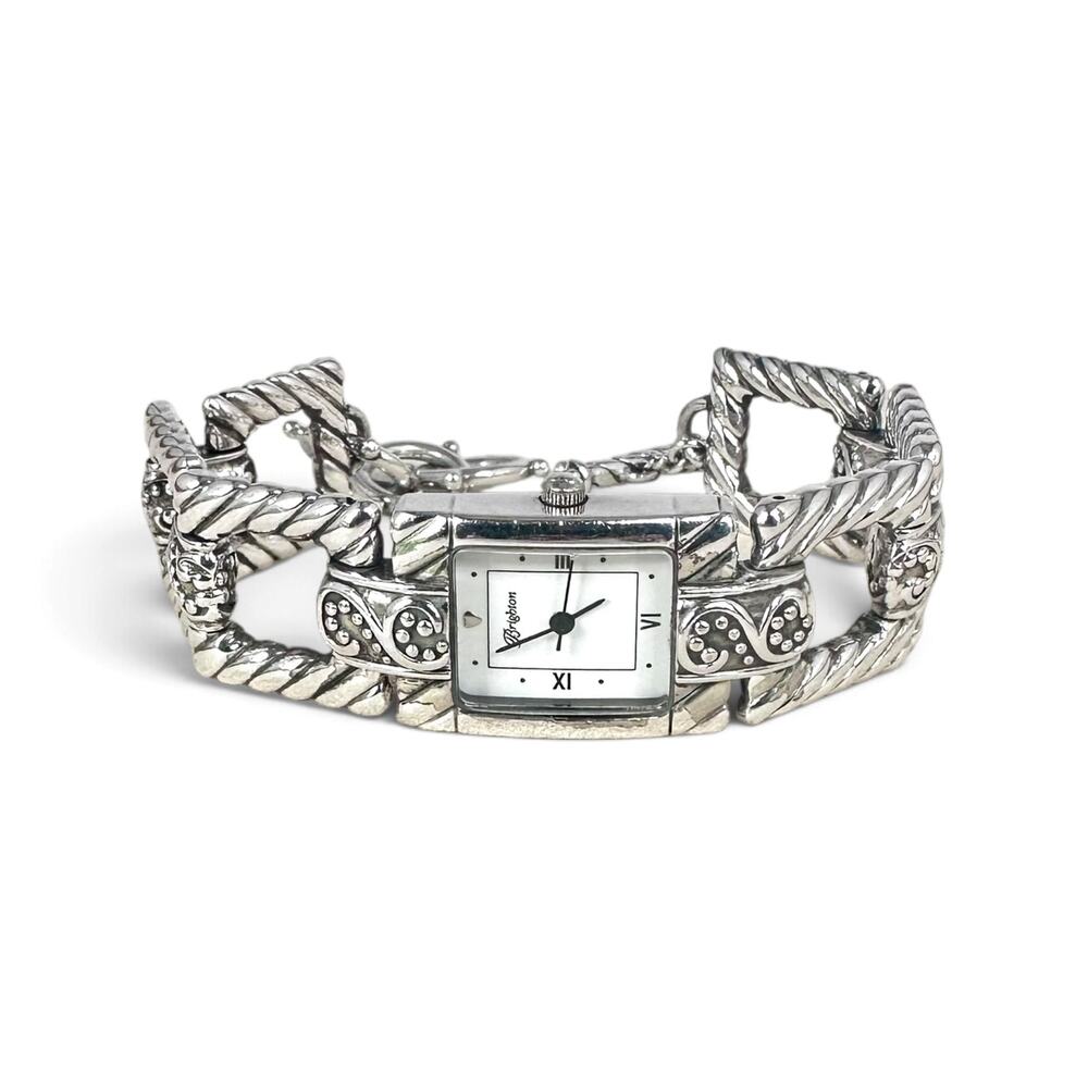 Brighton Sayan Square Face Toggle Bracelet Watch Vintage